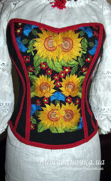Женский корсет с вышивкой 3027 - фото 1 vishivano4ka.com.ua