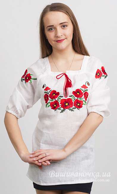 Летняя женская блузка с вышивкой 3711 - фото 1 vishivano4ka.com.ua