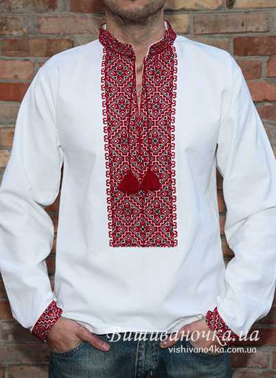 Мужская вышиванка ручной работы 5014 - фото 1 vishivano4ka.com.ua