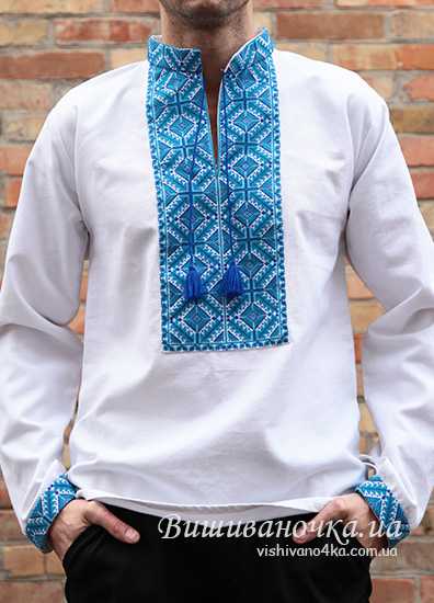 Чоловіча вишиванка вишита вручну 5018 - фото 1 vishivano4ka.com.ua