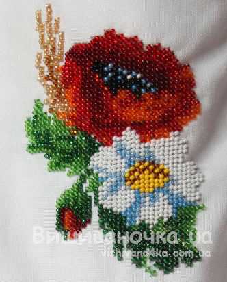 Жіноча вишита бісером вишиванка 7014 - фото 4 vishivano4ka.com.ua