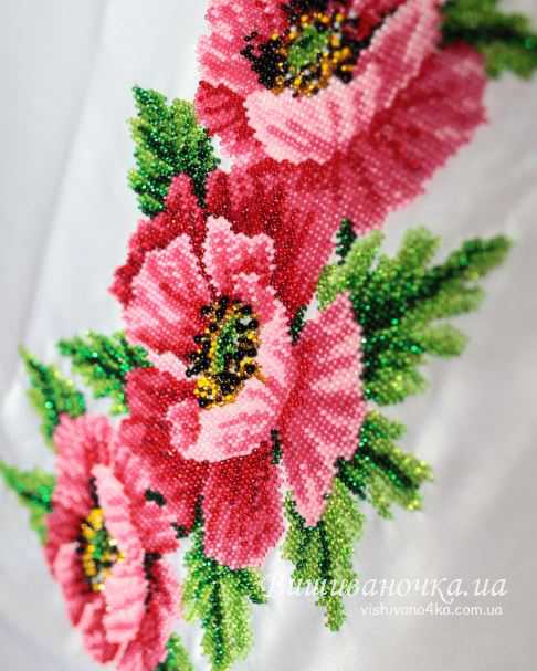 Жіноча вишита бісером блузка 7016 - фото 4 vishivano4ka.com.ua