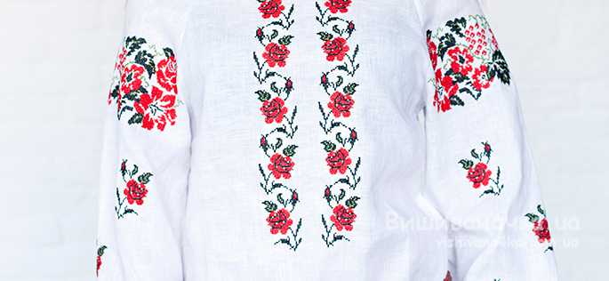 Женская вышиванка, лен БЛ149 - фото 2 vishivano4ka.com.ua