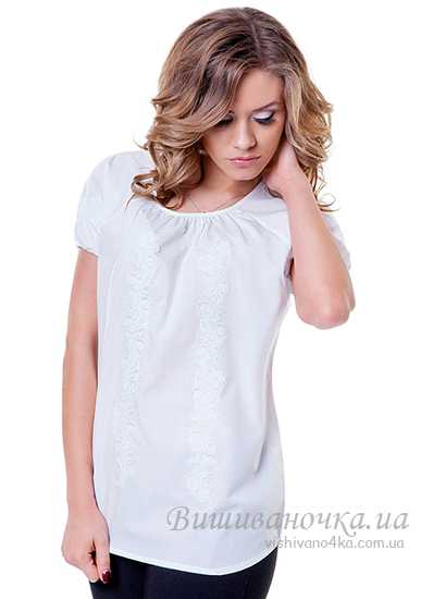 Летняя женская блузка с вышивкой БЛ123 - фото 1 vishivano4ka.com.ua