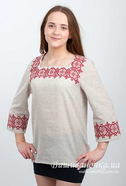 Жіноча вишита блузка 0016 - фото 1 vishivano4ka.com.ua