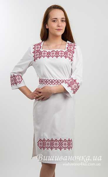 Платье на льне с вышивкой 5542 - фото 1 vishivano4ka.com.ua