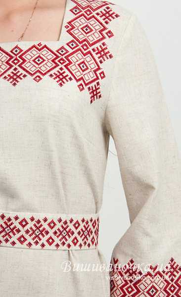 Женское платье на льняной ткани с вышивкой, 9272 - фото 3 vishivano4ka.com.ua