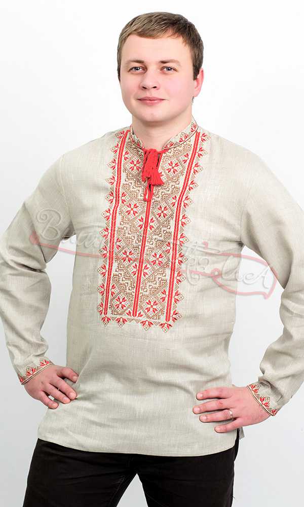 Вышиванка крестиком мужская 3814 - фото 1 vishivano4ka.com.ua