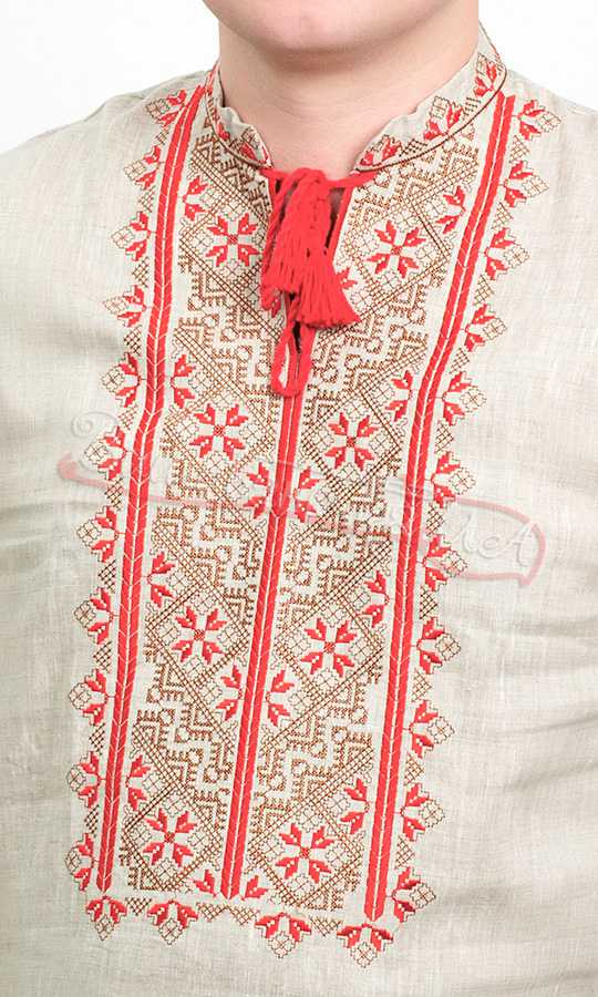 Вышиванка крестиком мужская 3814 - фото 2 vishivano4ka.com.ua