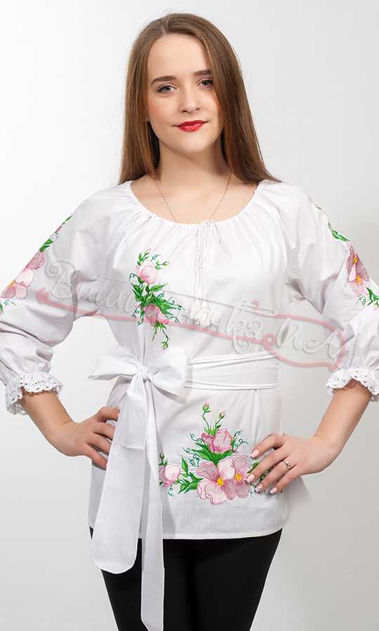 Жіноча вишиванка вишита гладдю 3114 - фото 1 vishivano4ka.com.ua