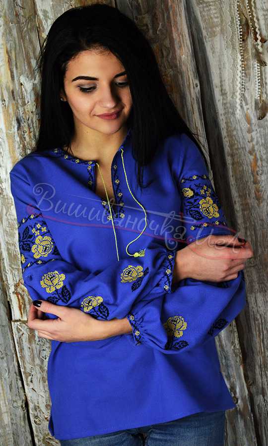 Жіноча блузка в різних кольорах UA02 - фото 1 vishivano4ka.com.ua