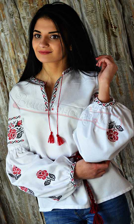 Жіноча блузка з вишивкою UA03 - фото 1 vishivano4ka.com.ua