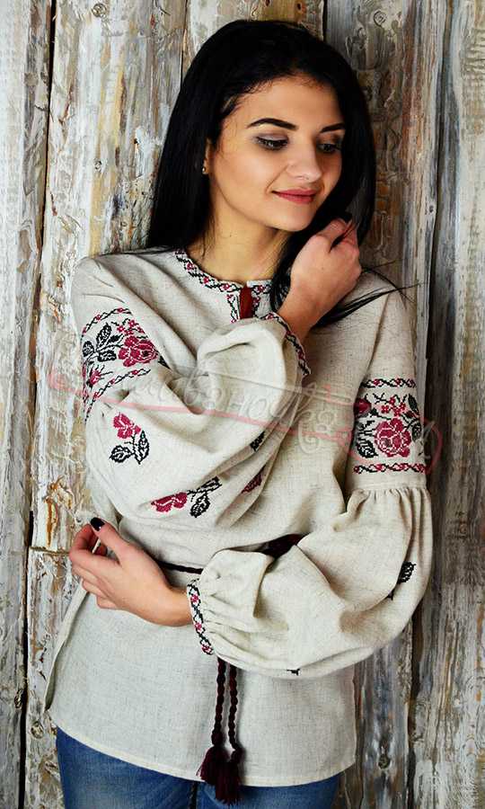 Жіноча блузка з вишивкою UA03 - фото 2 vishivano4ka.com.ua