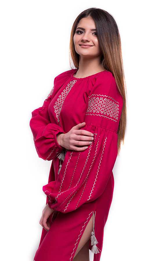 Яскрава сукня ручної роботи SL10 - фото 3 vishivano4ka.com.ua