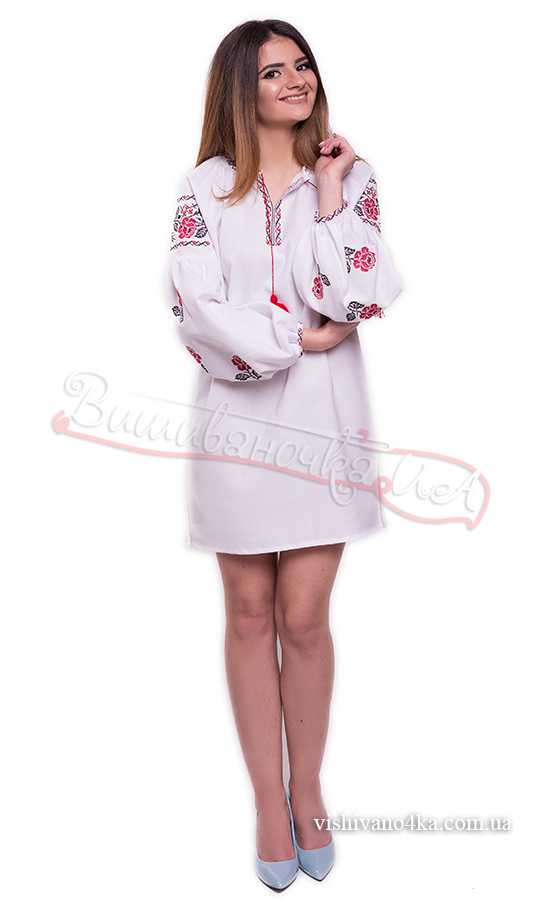 Платье женское с вышивкой SL13 - фото 1 vishivano4ka.com.ua