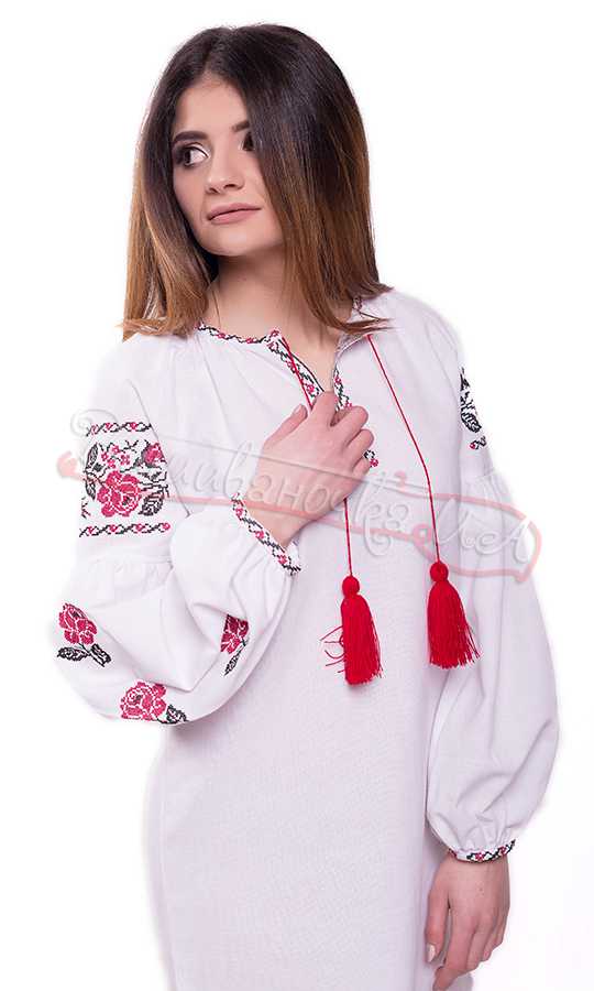 Платье женское с вышивкой SL13 - фото 2 vishivano4ka.com.ua