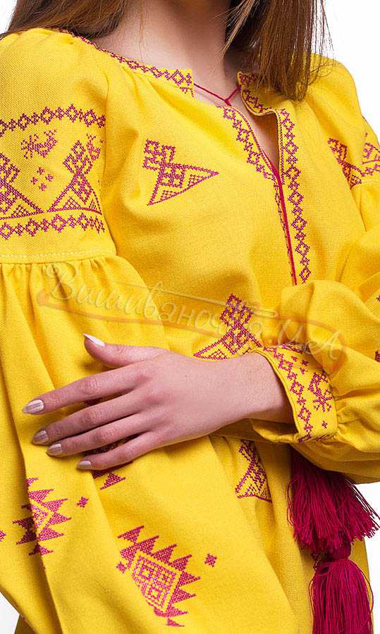 Комплект плать для мами і дочки SL03 - фото 2 vishivano4ka.com.ua