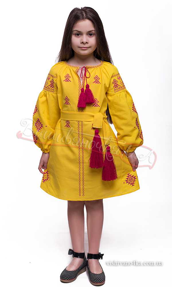 Комплект плать для мами і дочки SL03 - фото 3 vishivano4ka.com.ua