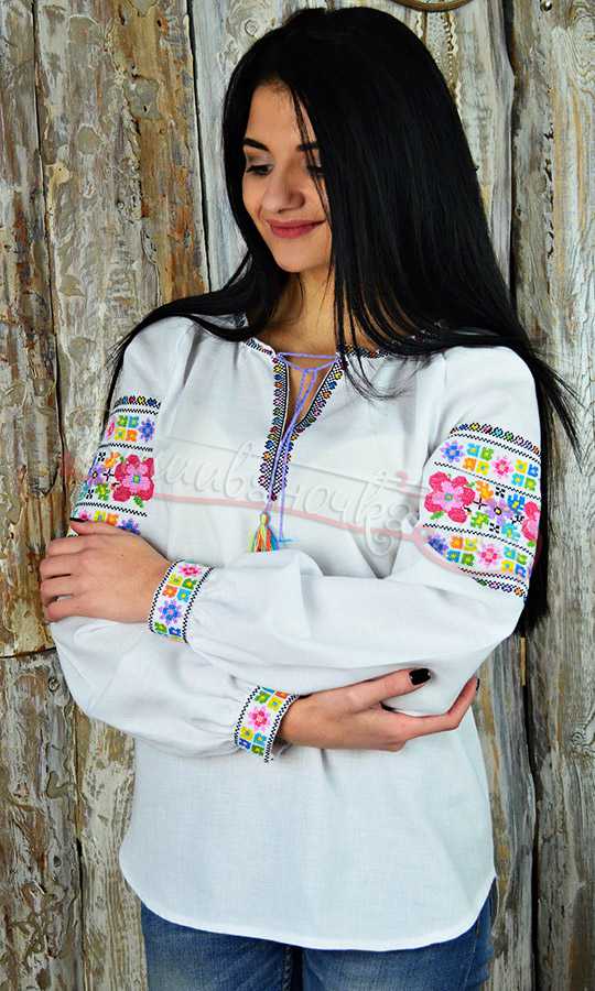 Женская хлопковая вышиванка UA06 - фото 1 vishivano4ka.com.ua