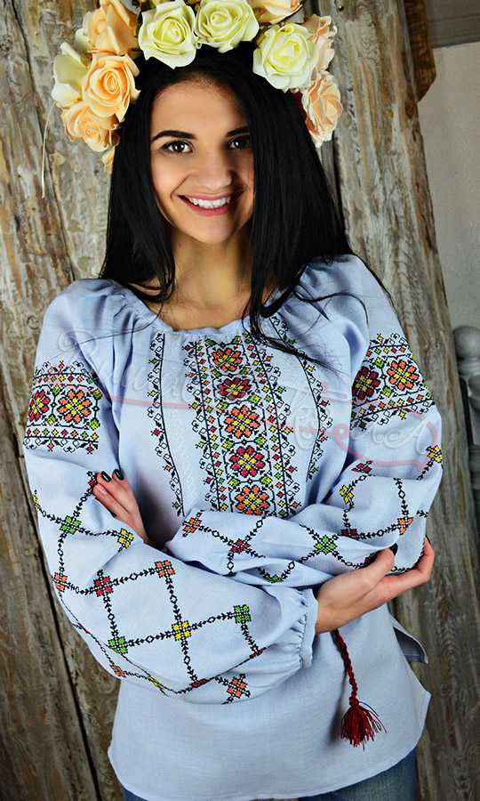 Вышиванки женскаие на хлопке UA16 - фото 1 vishivano4ka.com.ua