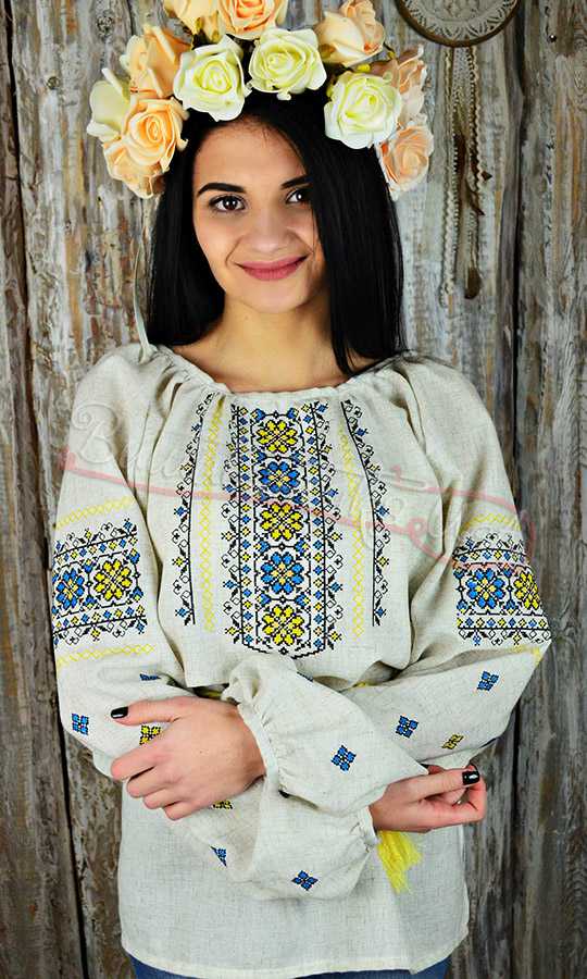 Класическая женская вышиванка UA17 - фото 1 vishivano4ka.com.ua