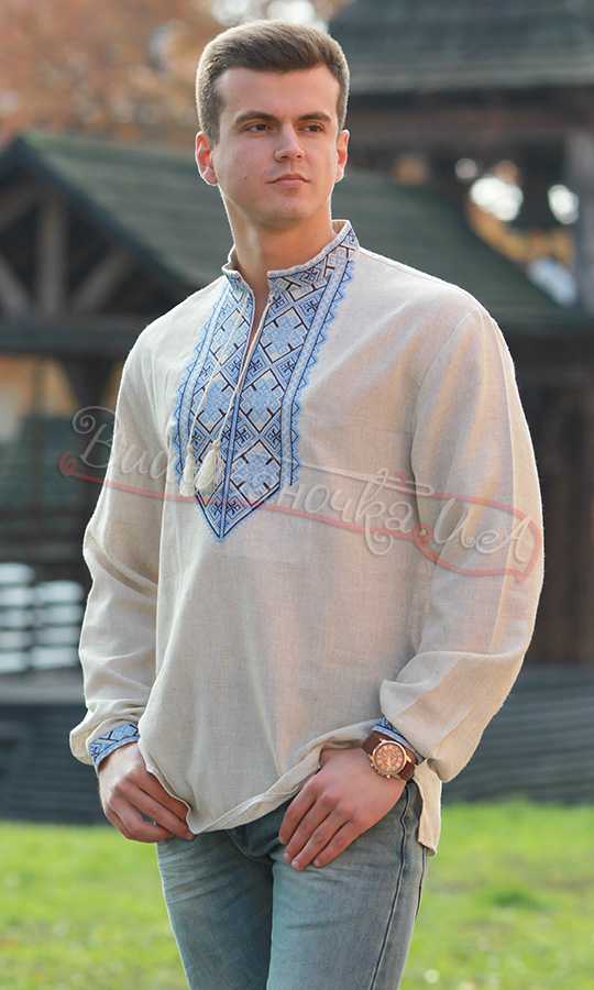 Чоловіча вишиванка, вишивка хрестиком 3366 - фото 1 vishivano4ka.com.ua