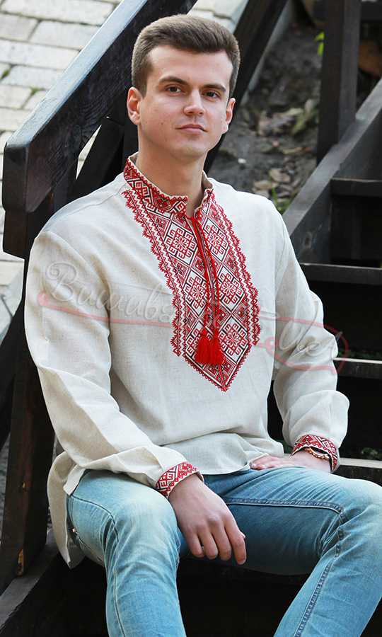 Чоловіча вишиванка, хрестик 3367 - фото 1 vishivano4ka.com.ua