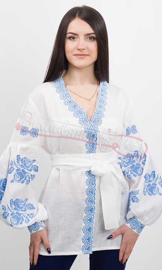 Блузка оригинального кроя 7307 - фото 1 vishivano4ka.com.ua