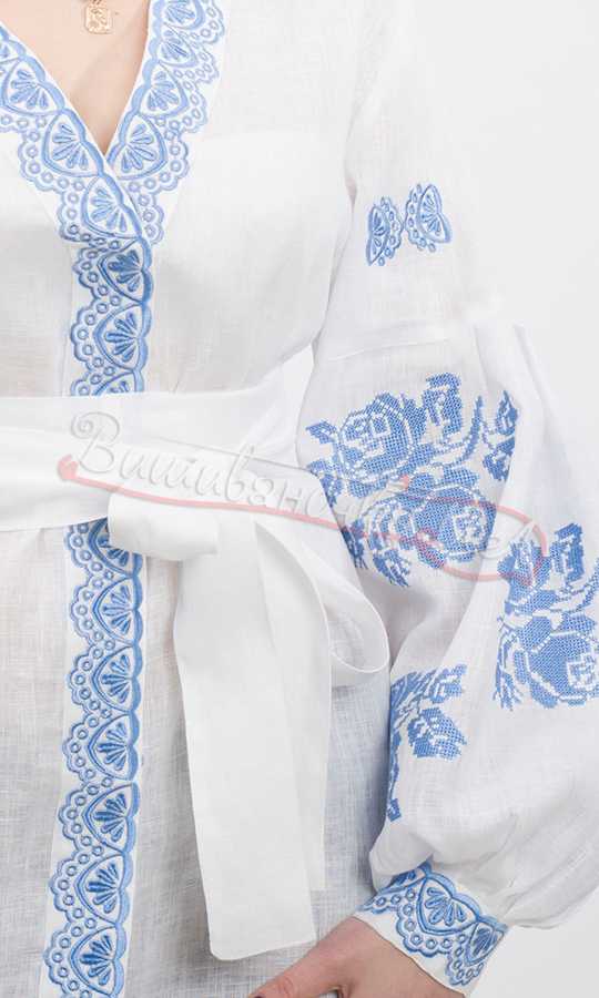 Блузка оригинального кроя 7307 - фото 2 vishivano4ka.com.ua