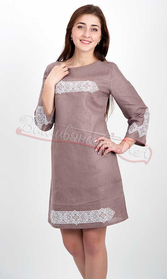 Жіноче лляне плаття 5551 - фото 1 vishivano4ka.com.ua