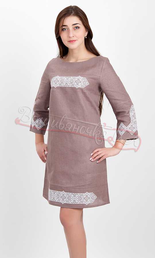 Жіноче лляне плаття 5551 - фото 2 vishivano4ka.com.ua