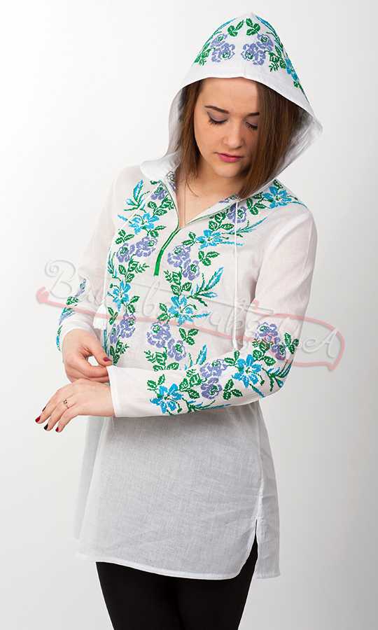 Женская сорочка с капюшоном 3741 - фото 1 vishivano4ka.com.ua