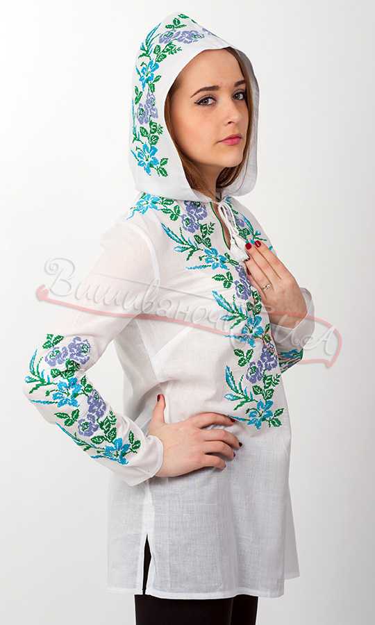 Женская сорочка с капюшоном 3741 - фото 2 vishivano4ka.com.ua