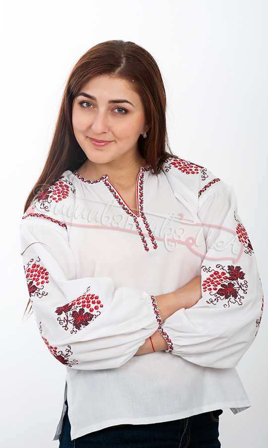 Женская сорочка вышиванка на хлопке 5513 - фото 1 vishivano4ka.com.ua