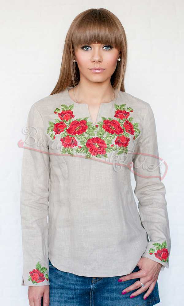 Українська жіноча вишиванка БЛ096 - фото 2 vishivano4ka.com.ua