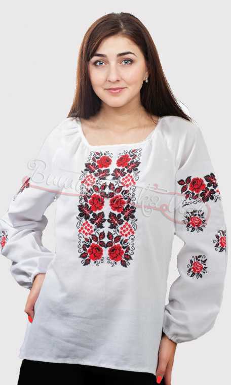 Вышиванка женская из льна 0081 - фото 1 vishivano4ka.com.ua