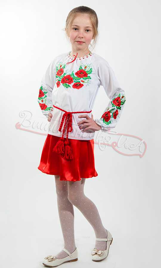 Вышиванка на девочку, хлопок 0172 - фото 2 vishivano4ka.com.ua