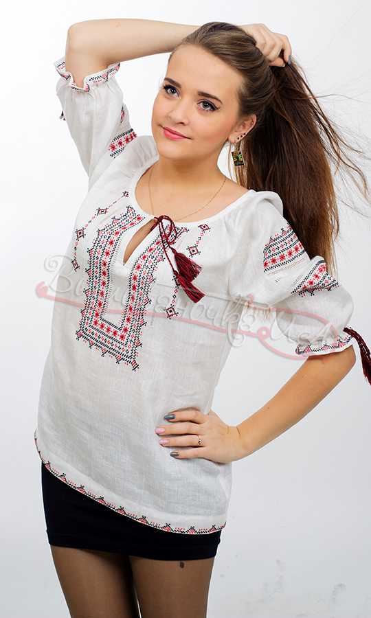 Жіноча вишиванка вишита вручну ЖблК013 - фото 2 vishivano4ka.com.ua