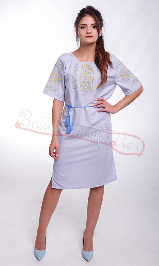Женское платье с вышивкой NY14 - фото 1 vishivano4ka.com.ua