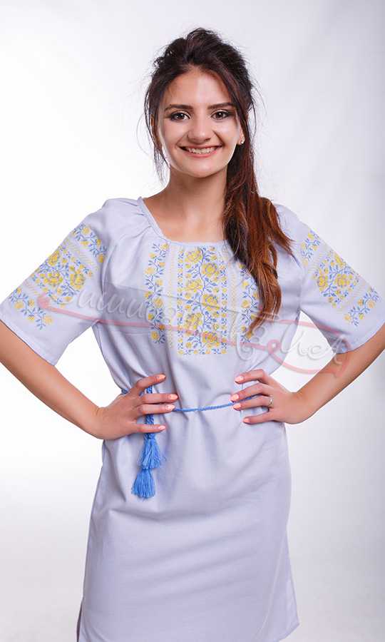 Женское платье с вышивкой NY14 - фото 2 vishivano4ka.com.ua