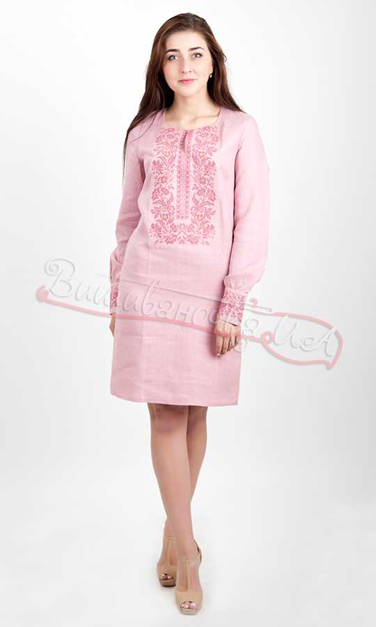 Женское платье на льне 8008 - фото 2 vishivano4ka.com.ua