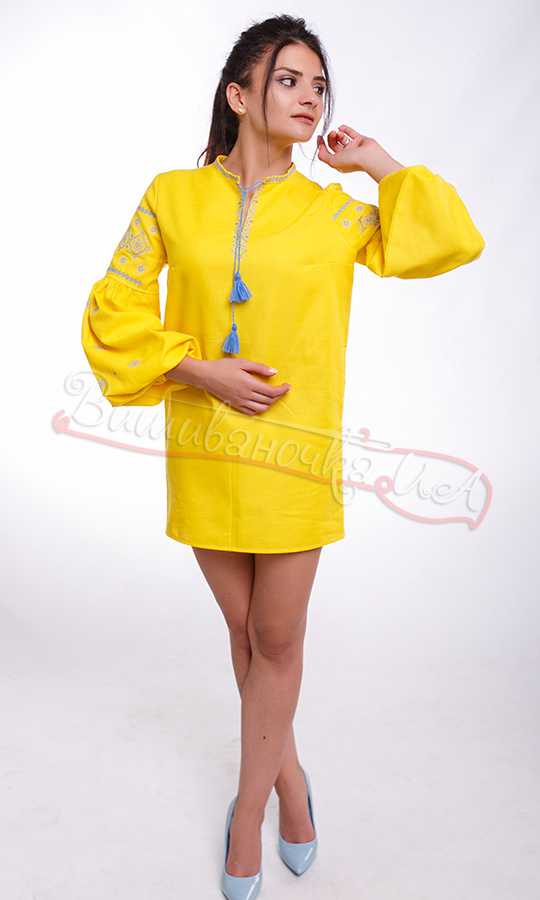 Яскраве жіноче плаття-туніка NY07 - фото 1 vishivano4ka.com.ua