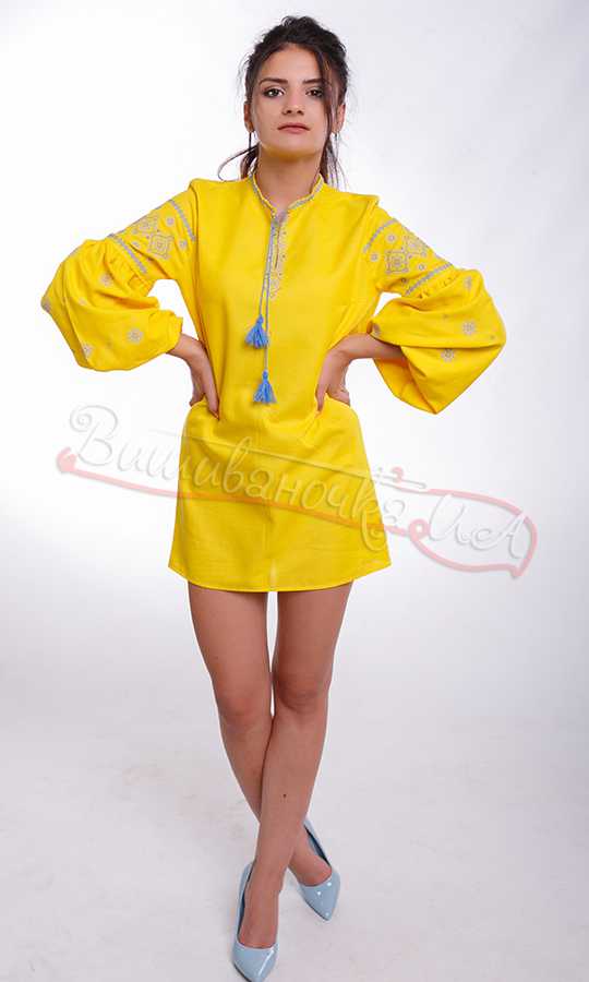 Яскраве жіноче плаття-туніка NY07 - фото 2 vishivano4ka.com.ua