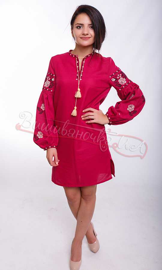 Платье женское с вышивкой NY04 - фото 2 vishivano4ka.com.ua