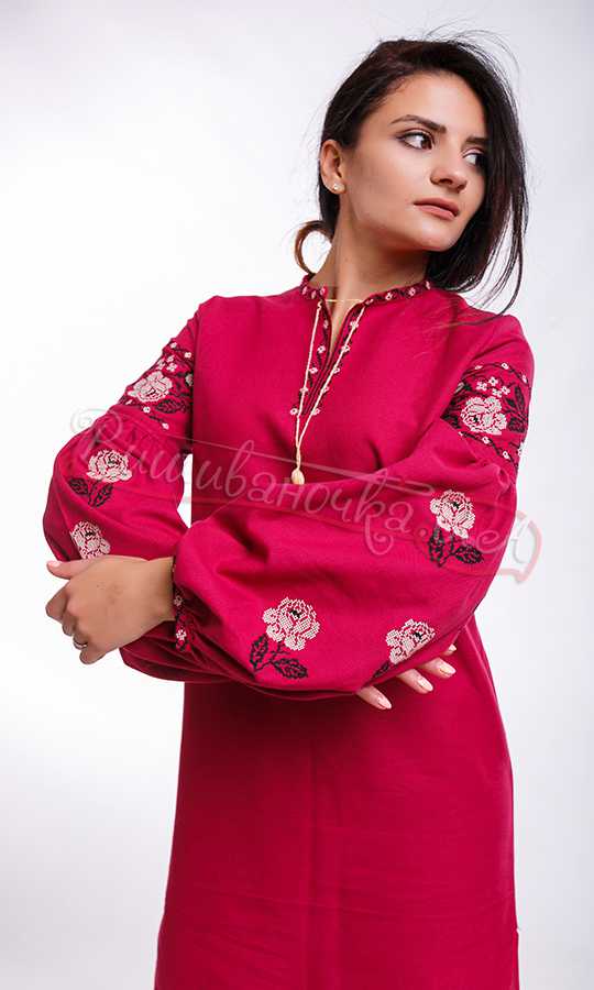 Платье женское с вышивкой NY04 - фото 3 vishivano4ka.com.ua