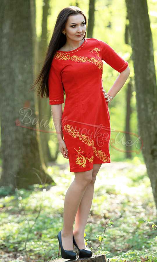 Вишита жіноча сукня  7107 - фото 2 vishivano4ka.com.ua