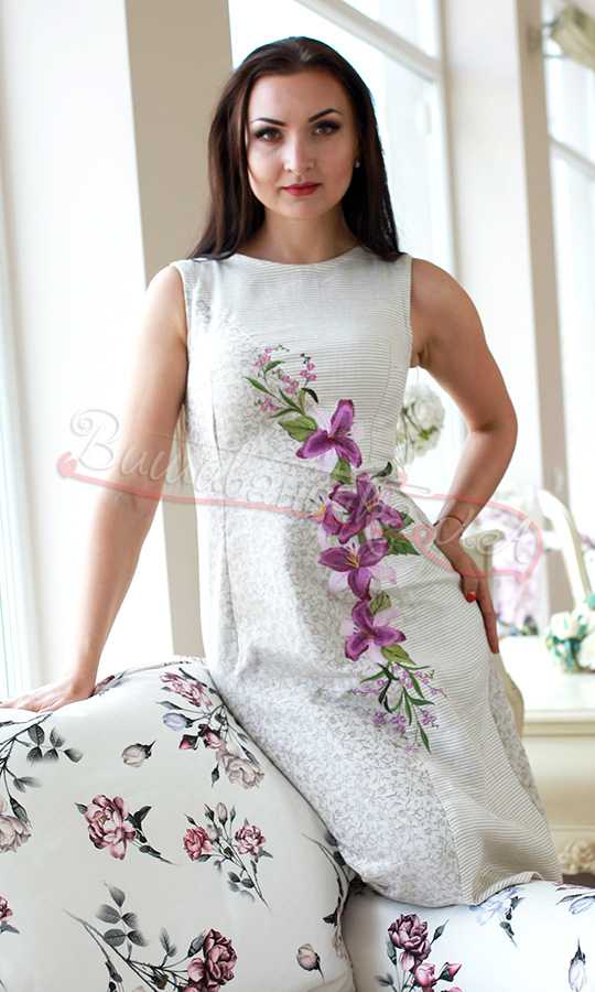 Вишите плаття без рукавів 7124 - фото 1 vishivano4ka.com.ua