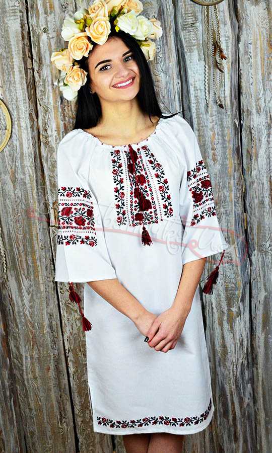 Жіноча сукня ручної роботи ua44 - фото 3 vishivano4ka.com.ua