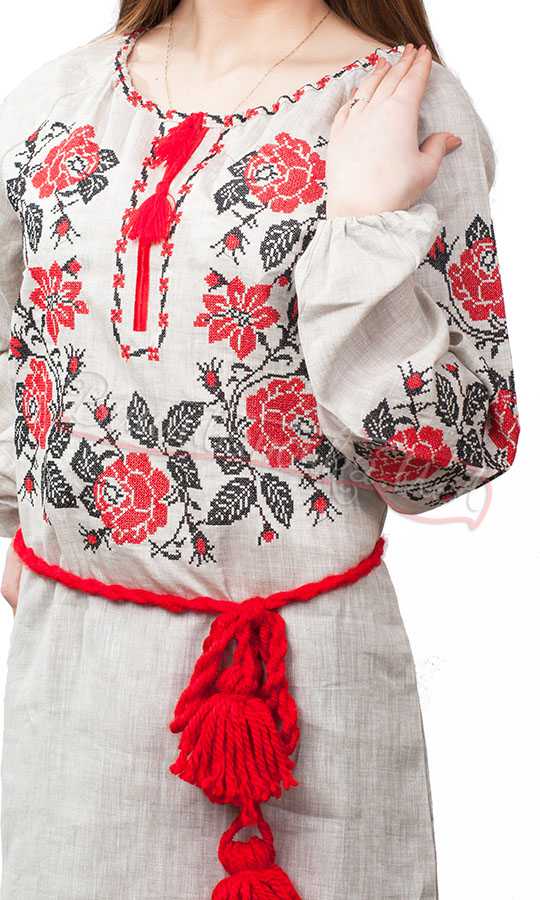 Жіноче плаття на льоні 3729 - фото 2 vishivano4ka.com.ua