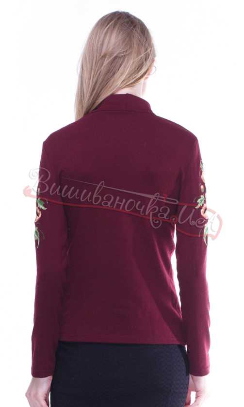 Трикотажный гольф с с вышивкой 5116 - фото 2 vishivano4ka.com.ua